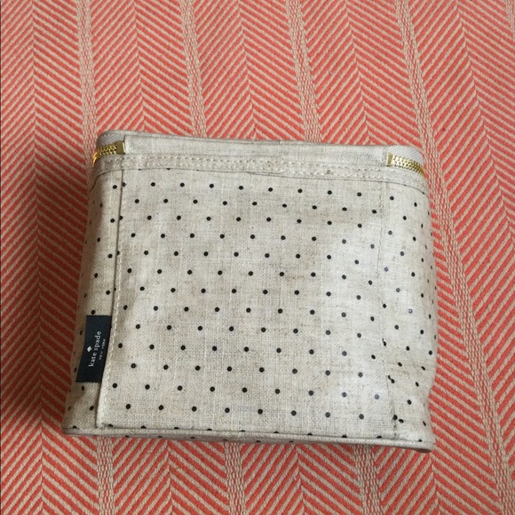 Kate Spade oatmeal Polka Dot lunch cooler bag - Picture 4 of 5